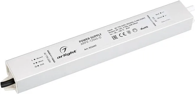 Блок питания для светодиодной ленты Arlight 022457 ARPV Блок питания для светодиодной ленты Arlight 022457 ARPV