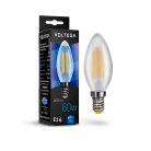 Светодиодная лампа Voltega 7045 Crystal Candle matt 6W 4000K E14 VG10-C2E14cold6W-F