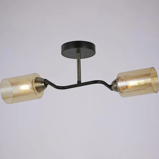 Потолочная люстра ILLUMICO IL8148-2COU-79 BK BR Bice Потолочная люстра ILLUMICO IL8148-2COU-79 BK BR Bice