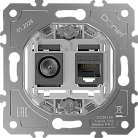 Механизм розетки RJ45/TV cat.5,ClassE-8/0-2400 МГц, Donel DO36100 D16