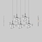 Подвесной светильник BUBBLE B BLACK LUX 5 подвесов Lampatron 8326-22696