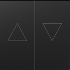 Клавиша 2-я со стрелками для жалюзи, матовый карбон Donel DE29430 A07