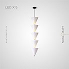Подвесной светильник LESTER 5 ламп. Цвет Белый Lampatron 7355-20266