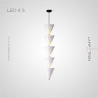 Подвесной светильник LESTER 5 ламп. Цвет Белый Lampatron 7355-20266