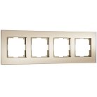 Рамка на 4 поста (шампань, стекло soft-touch) Werkel W0043111 Senso a064579