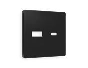 Лицевая панель ALFA (Черный матовый) для розетки 2USB тип Ambrella Volt AP8110 QUANT