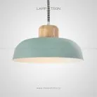 Подвесной светильник WILLES Размер M. Цвет голубой (Хорватия), светлое дерево. Lampatron 671-5936