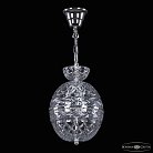 Подвесной светильник бронзовый Bohemia Ivele Crystal  5480/20 Ni Clear/M-1F
