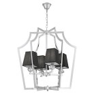Подвесная люстра Lumina Deco Montero LDP 1249-4 CHR+BK