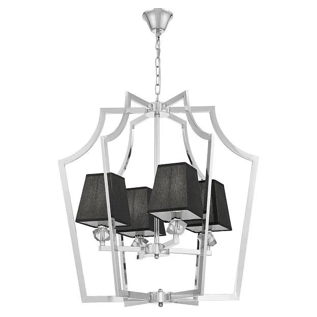 Подвесная люстра Lumina Deco Montero LDP 1249-4 CHR+BK Подвесная люстра Lumina Deco Montero LDP 1249-4 CHR+BK