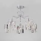 Потолочная люстра Eurosvet 10101/5 хром/прозрачный хрусталь Strotskis Scoppio a044067