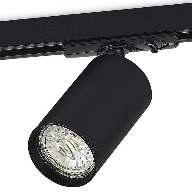 Светильник трековый, GU10, D52хH90мм, IP20, черный, без лампы Donolux Donel DN01004R1B 1Track DN01