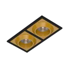 Встраиваемый светодиодный светильник LeDron GIZA SQ2 Black-Gold 4000K