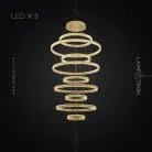 Кольцевые люстры и светильники BERTOLDA B COMBO Девять колец. 30 + 80 + 40 + 90 + 50 + 100 + 60 + 110 + 70 см Lampatron 6533-17797