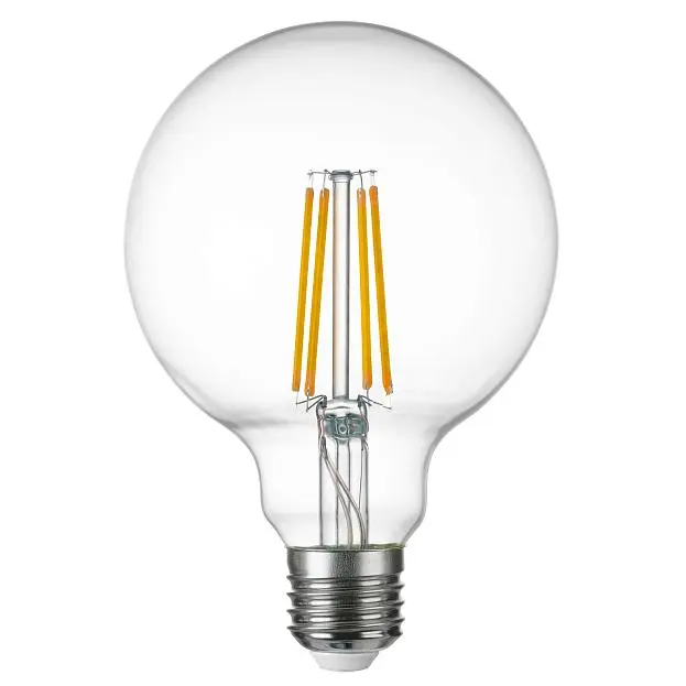 Лампа Lightstar 933102 LED FILAMENT G95 E27 8W 220V 3000K 360G CL Лампа Lightstar 933102 LED FILAMENT G95 E27 8W 220V 3000K 360G CL