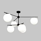 Потолочный светильник со стеклянными плафонами Eurosvet 60147/6 черный a063852 Marbella