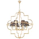 Подвесная люстра Lumina Deco LDP 8020-6 GD+BK Baltimore