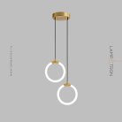 Готовая комбинация светильников NILS DUO Размер M. Цвет Латунь. Теплый свет Lampatron 7785-21956