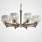 Люстра POT 8 плафонов. Цвет прозрачный. Lampatron 1137-1073