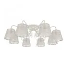 Люстра Arte Milano 341120/8 WT+SL AM341120