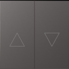 Клавиша 2-я со стрелками для жалюзи, матовый титан Donel DS29445 S08