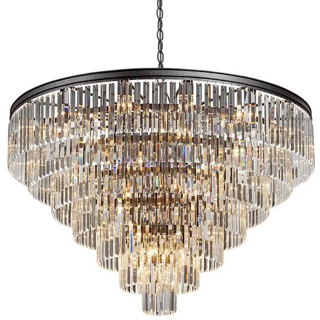 Подвесная люстра ODEON CLEAR GLASS 11-TIER D118 ImperiumLoft 156613-22 40.3295-2