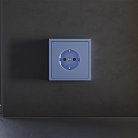 Накладка для розетки с заземлением и защитными шторками, (деним) Voltum VLS000715 S70