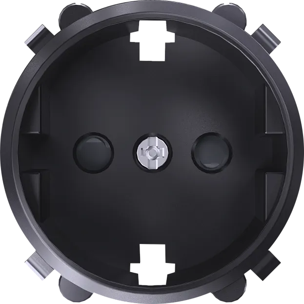 Накладка для розетки Schuko с заземлением, со шторками 16A 250 В~, сталь, Donel DO22037 D16