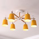 Потолочная люстра VARDA 6 lamps Yellow ImperiumLoft 208248-26 VARDA01