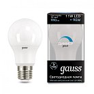 Лампа Gauss 102502211-D диммируемая E27 11W 4100K груша матовая Умные лампы
