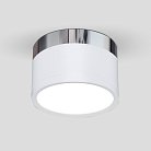 Накладной светодиодный светильник Elektrostandard DLR029 10W 4200K белый матовый/хром a040666