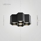 Точечный свет CONSOLE 4 лампы. Цвет Черный. 6000K. 30W Lampatron 6476-17516