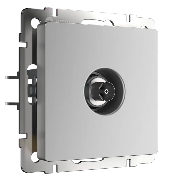 розетка ТВ оконечная Werkel W1183006 Встраиваемые механизмы серебряные a050888