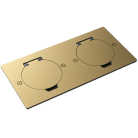 Лючок Surface 4 мод. (2 мод. 45х45 мм.), круглая крышка, золото Donel DFB22ZMRG DFB