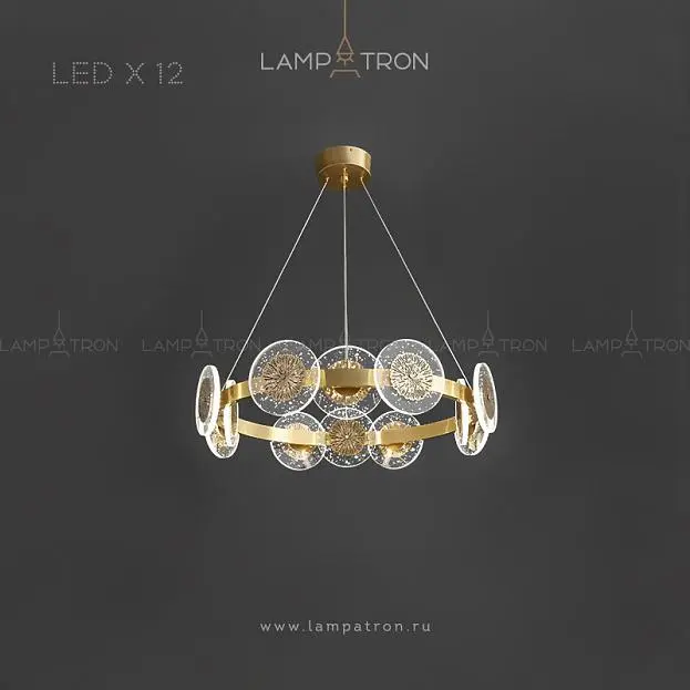 Кольцевые люстры и светильники LETICIA 12 ламп Lampatron 4497-11409 Кольцевые люстры и светильники LETICIA 12 ламп Lampatron 4497-11409