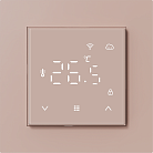 Термостат с датчиком пола и воздуха с WiFi, 16 A, 55*55 мм, программируемый, стекло кашемир Donel DTEF55C-WiFi