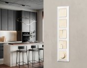 Комплект механизма 2-клавишного перекрестного выключателя 10A-250V ALFA Бежевый глянец Volt MA303030 QUANT