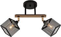 Спот Reluce 01591-3.3-02B BK+FGD+WOOD