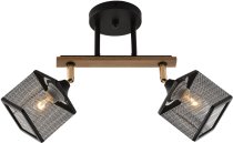 Спот Reluce 01591-3.3-02B BK+FGD+WOOD