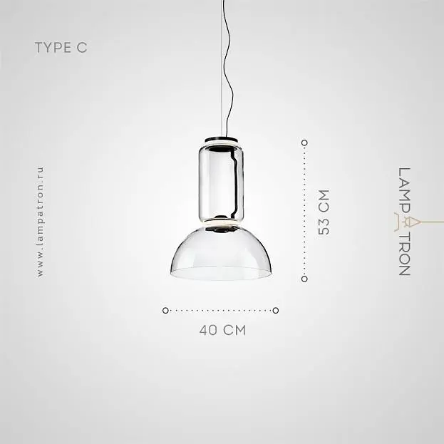 Подвесной светильник QUENTIN Тип C. Размер S Lampatron 8357-22845 Подвесной светильник QUENTIN Тип C. Размер S Lampatron 8357-22845