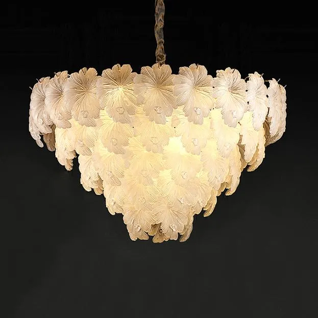 Люстра Delight Collection 6302P/D800 gold/white Crystal leaf