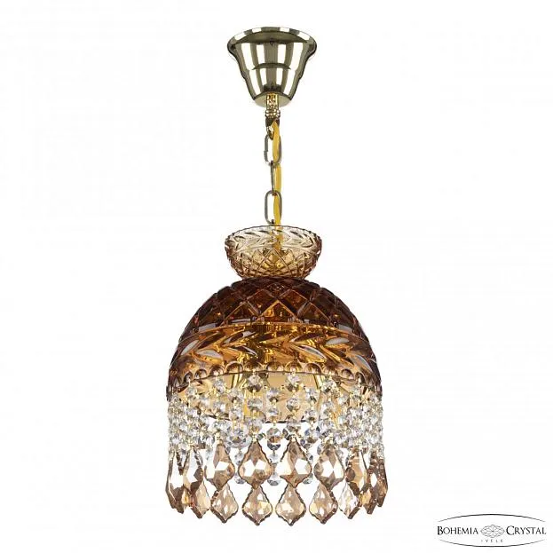 Подвесной светильник Bohemia Ivele Crystal 5478/22 G Amber/M-1F Leafs K721