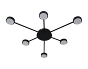 Потолочная люстра Lightstar 740077 FICO