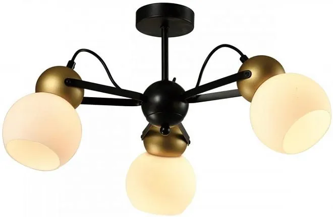 Потолочная люстра Imex MD.22438-3-S-BK+GD