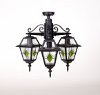 Потолочный светильник уличный Oasis Light 91170A/3 lgG Bl FARO lead GLASS