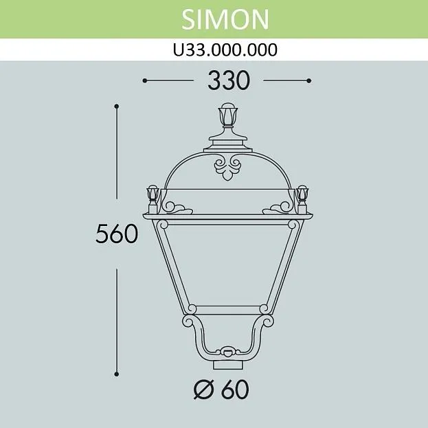Плафон Fumagalli U33.000.000.WXH27 Simon