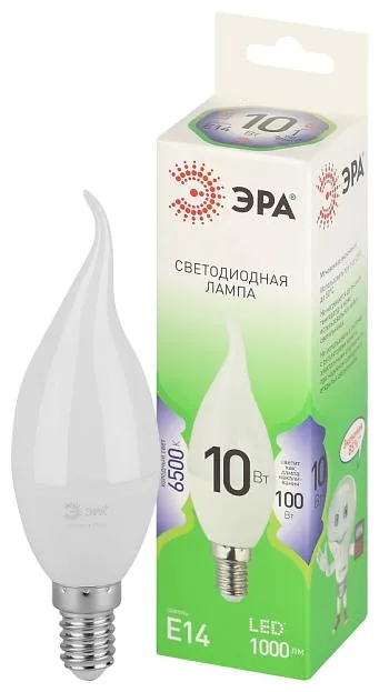 Лампочка светодиодная ЭРА LED BXS-10W-865-E14 GL