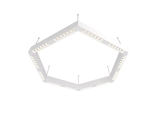 Подвесной светодиодный светильник 0,9м 72Вт 34° Donolux dl18515s111w72.34.900ww Eye-hex Подвесной светодиодный светильник 0,9м 72Вт 34° Donolux dl18515s111w72.34.900ww Eye-hex
