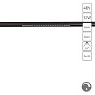 Трековый светильник Arte Lamp A7496PL-1BK OPTIMA