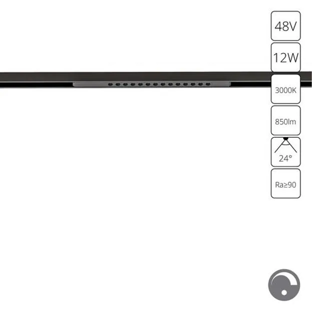 Трековый светильник Arte Lamp A7496PL-1BK OPTIMA